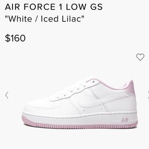 Air Force 1 Low Gs White / Iced Lilac
